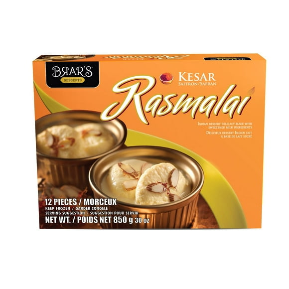 BRAR'S KESAR RASMALAI, 850gm, 12 Pieces