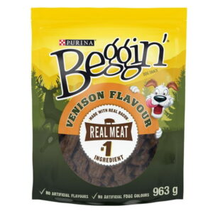 Beggin' Tender Snack Venison, Soft Dog Treats, 155-963 g