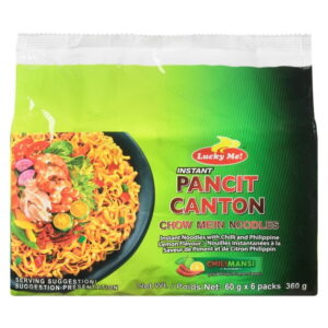 Lucky Me! Instant Pancit Canton Chili Calamansi Flavour Multipack, 6 x 60g