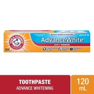 ARM & HAMMER Advance White 3 in 1 Power Toothpaste, Whitening, 120mL