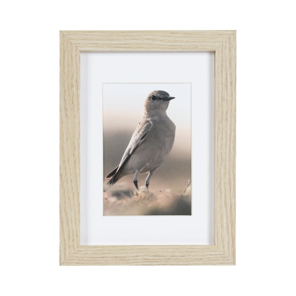 hometrends 5x7 Matted to 3.5x5 Gallery Natural Picture Frame, Classic Picture Frame