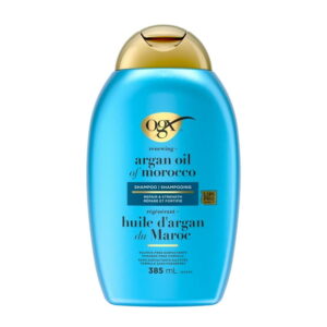 OGX Renewing + Argan Oil of Morocco Shampoo, Damage Repairing Shampoo & Argan Oil to Help Strengthen & Repair Dry, Damaged Hair, Paraben-Free, Sulfate-Free Surfactants, 385 mL