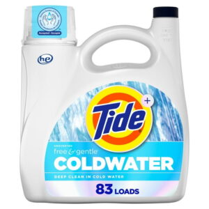 Tide Ultra Coldwater Liquid Laundry Detergent, Original Scent, 3.46 L, 83 Loads, Laundry Detergent Liquid Formulated for Cold Water, TIDE LIQ FREE