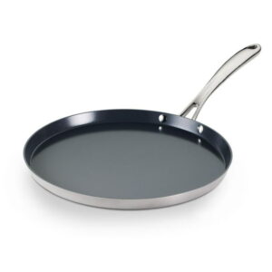 Tramontina Utsava Tri-Ply Clad Stainless Steel Ceramic Nonstick Dosa Tawa
