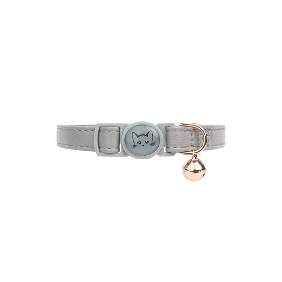 One Paw, Vegan Leather Safety Cat Collar, Breakaway Buckle, Vegan Leather Safety Cat Collar
