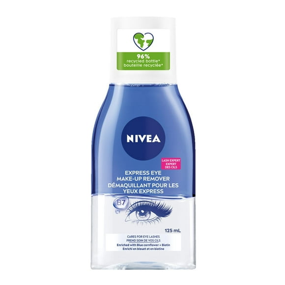 NIVEA Express Eye-Makeup Remover, Face cleanser, 125 mL, 125mL
