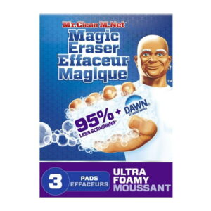 Mr. Clean Magic Eraser Ultra Foamy Multi Purpose Cleaner, Foaming Magic Eraser Sponge Multi Surface Cleaner, 3CT