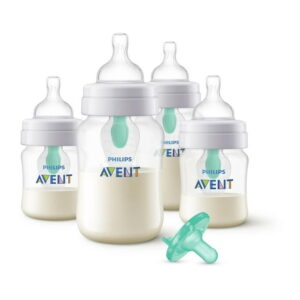 Philips Avent Anti-colic Baby Bottle With AirFree Vent Newborn Gift Set Exclusively at Walmart, SCD306/00, Avent Newborn Gift Set