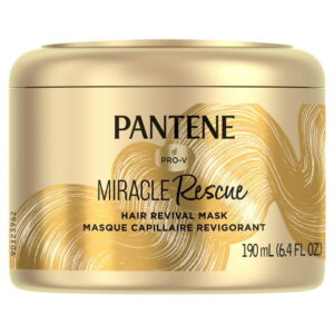 Pantene Hair Mask, Deep Conditioning Hair Mask for Dry Damaged Hair, Miracle Rescue, 190ML