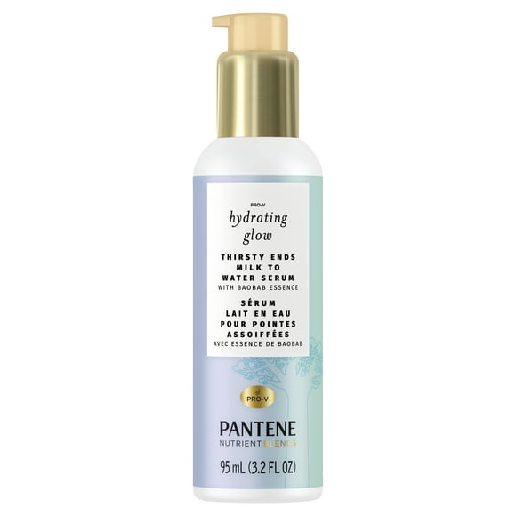 Pantene Baobab Nutrient Blends Hydrating Glow Thirsty Ends Milk to Water Hair Serum, 95 mL