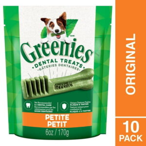 Greenies Original PETITE Oral Care Natural Dental Adult Dog Treats, 5-45 Treats
