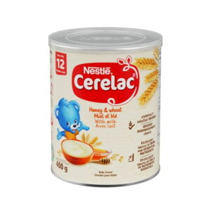 CERELAC Honey & Wheat With Milk Baby Cereal, Source of Iron & Essential Nutrients, Vegetarian, No Additives, Halal Correct, Recyclable Canister, Resealable, 400 g