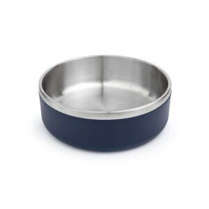 One Paw, Small Double Stainless Steel Dog Bowl, 1.3L (44 OZ), Small Double Stainless Steel Bowl