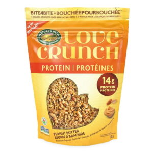 Love Crunch Organic Protein Peanut Butter Granola 312g Pouch, Organic Protein Granola 312g