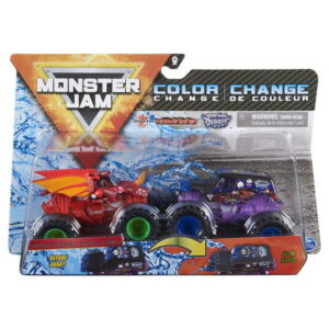 Monster Jam, Official Bakugan Dragonoid Vs. Sonuva Digger Color-Changing Die-Cast Monster Trucks, 1:64 Scale