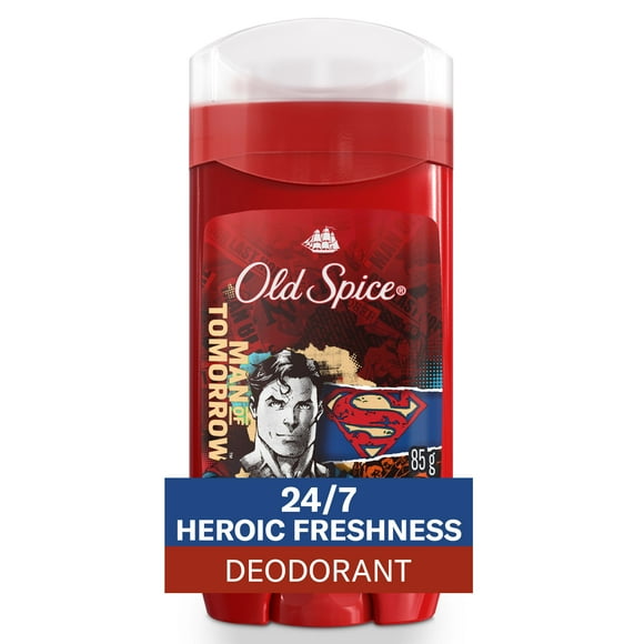 Old Spice Aluminum Free Deodorant for Men, 24/7 Freshness, Long Lasting Odor Protection, Smell Like a Hero, Superman, Bright Citrus and Cosmos Scent, 85G