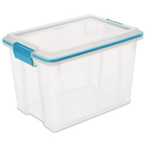 Sterilite 19 Liter Clear Gasket Box, 19 Liter
