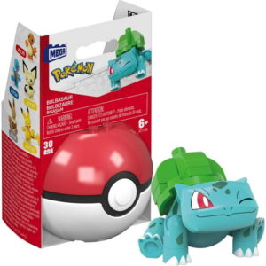 MEGA Pokémon Bulbasaur Building Toy Kits with Action Figure (30 Pieces) for Kids