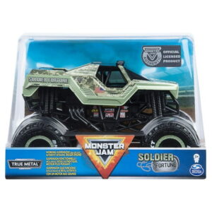 Monster Jam, Official Soldier Fortune Monster Truck, Die-Cast Vehicle, 1:24 Scale