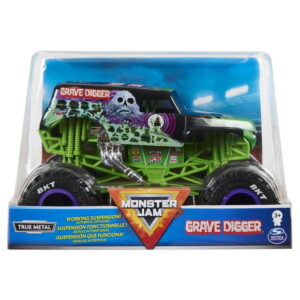 Monster Jam, Official Grave Digger Monster Truck, Die-Cast Vehicle, 1:24 Scale