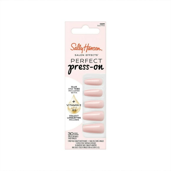 Salon Effects Perfect Press-On Nails, Non-Damaging Manicure, Easy to Apply, Non-Damaging Manicure