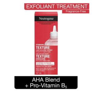 Neutrogena Stubborn Texture Exfoliating Treatment, Face Wash, Citric Acid & Glycolic Acid, Vitamin B5, Fragrance-Free