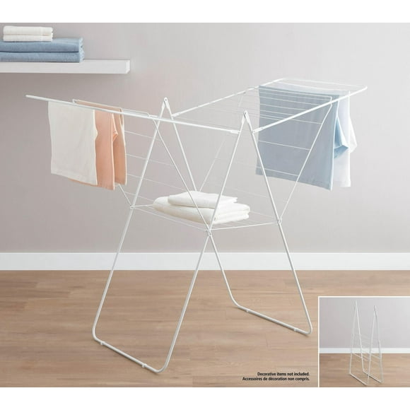 Mainstays Cross Wing Drying Rack, 78.7 feet of drying space