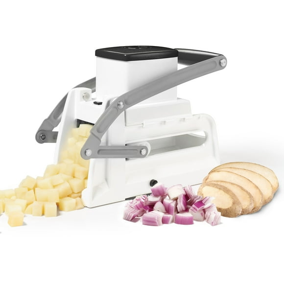 Starfrit Pro Fry Cutter & Cuber, Includes Julienne Blade, Makes Slices, Fries and Cubes, Stainless Steel Blades, Easy to Clean, STARFRIT SFRIT FRY CUT CUBE