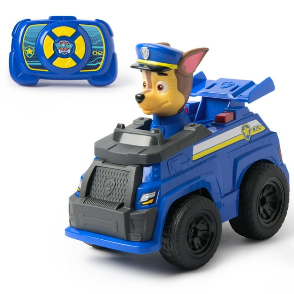PAW Patrol Chase RC Action Cruiser, Remote Control Car with LED Lights & Easy-Steer Controller, Pretend Play Kids Toys for Boys & Girls Ages 3 and Up, PAW Patrol Chase RC Action Cruiser, Remote Control Car with LED Lights & Easy-Steer Controller, Pretend Play Kids Toys for Boys & Girls Ages 3 and Up