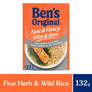 BEN'S ORIGINAL FAST & FANCY Fine Herb & Wild Rice, 132g pouch, Perfect Every Time