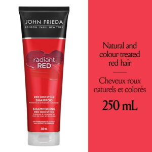 John Frieda Radiant Red Red Boosting Shampoo for Preserving and Protecting Red Hair, Paraben-Free | 250 mL
