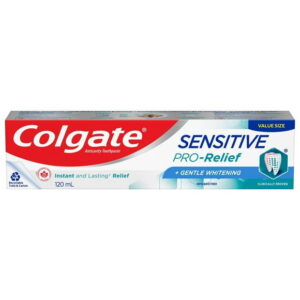 Colgate Sensitive Pro-Relief + Gentle Whitening Toothpaste, 120 mL