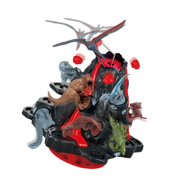 Epoch Games Jurassic World Shaky Volcano, Tabletop Balancing Game with Collectible Dinosaur Figures, Tabletop Balancing Game
