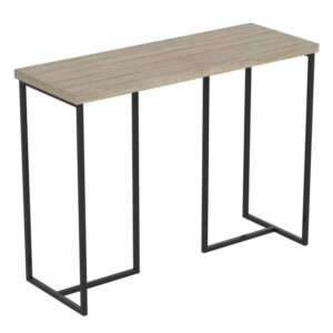 Safdie & Co. Console Table 39L Dark Taupe Black Metal