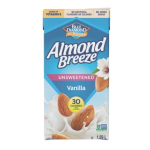 Blue Diamond Vanilla Unsweetened Almond Breeze, 1.89 L