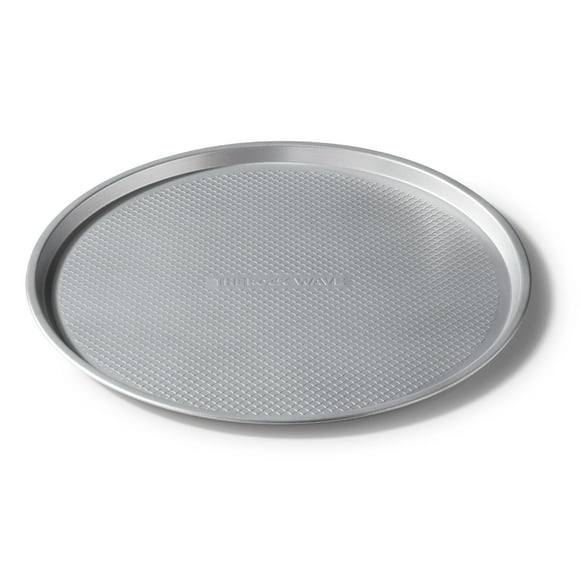 The Rock Wave Round Pizza Pan, 14.5" Diameter, Heavy Gauge Carbon Steel Construction, Non-Stick, No PFAS, No PFOA, ROCK 14.5" PIZZA PAN