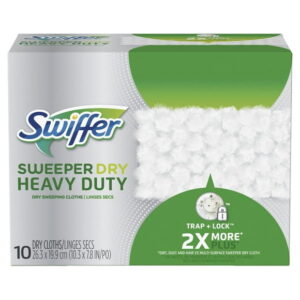 Swiffer Sweeper Heavy Duty Dry Sweeping Cloths, 10 Count