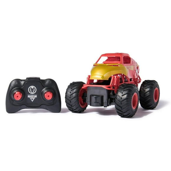 Monster Jam, Marvel Iron Man RC Monster Truck, 1:24 Scale, Kids Toys for Boys and Girls Ages 3 and up