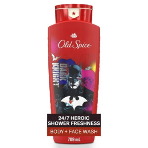 Old Spice Cleansing Body Wash for Men, 24/7 Shower Fresh with Lasting Scent, 2 in 1 Body and Face Wash, Rich Lather, Batman, Black Cherry and Nightfall Scent, 709ML