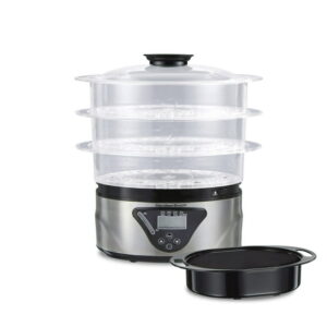 Hamilton Beach 3-Tier Digital Food Steamer 37545C, 8.25 Quart