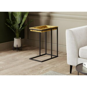 Side Table. End Table Living Room. Bedside Table or Night Stand. Small Entry Table. Easy To Assemble. Reclaimed Wood Look