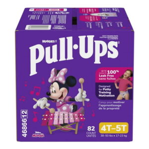Pull-Ups Girls' Potty Training Pants, Economy Pack, Size: 2T - 6T, Size: 2T - 6T | 104 - 66 Count