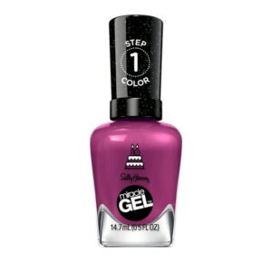 Sally Hansen Miracle Gel, Gel Nail Polish, Chip-Resistant Nail Polish, Lasts up to 8 Days, Nail an up to 8 day mani* in the comfort of your own home with Sally Hansen Miracle Gel®. Our 100% vegan gel-like polish gives you salon quality results in just 2 simple steps (color + top coat).