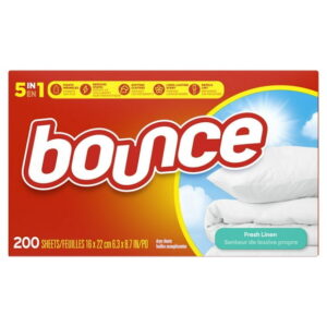 Bounce Fabric Softener Dryer Sheets, Fresh Linen, 200 count, 200CT