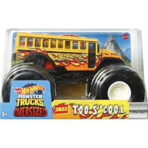Hot Wheels Monster Trucks 1:24 Scale Vehicles, Collectible Die-Cast Toy Trucks, Too S Cool