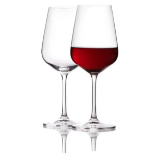 Trudeau Quartz Red or White Wine Glasses 16oz box/4, Made in Europe, Dishwasher Safe, Lead-free titanium crystal, made in Europe, 25-year warranty