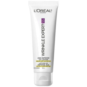 L'Oreal Paris Wrinkle Expert 55+ Anit Age cream for face UV Lotion with SPF 30, with Calcium, Age Defence, 50 mL