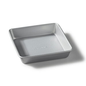 The Rock Wave Square Cake Pan, 9"x9" (23cmx23cm), Heavy Gauge Carbon Steel Construction, Non-Stick, No PFAS, No PFOA, ROCK 9" SQUARE PAN