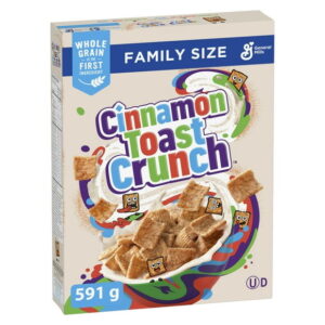 Cinnamon Toast Crunch Kids Breakfast Cereal, Family Size, Whole Grains, 591 g, 591 g