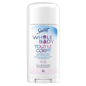 Secret Whole Body Aluminum Free Deodorant for Women Body Spray Lilac & Waterlily, 99G
